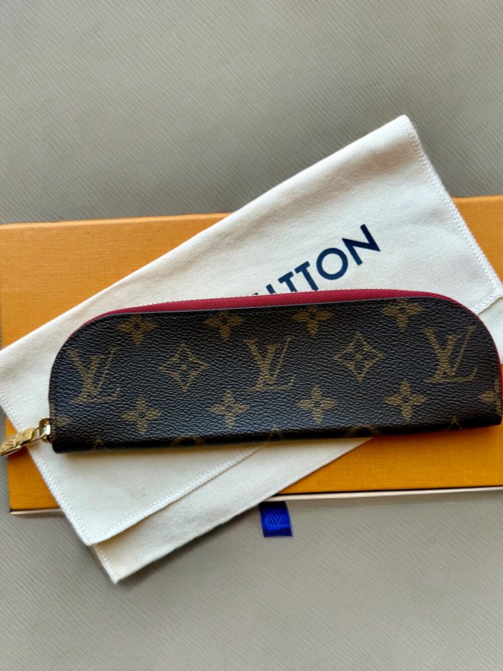 Louis Vuitton Canvas Monogram Charlotte Pencil Pouch Rouge Red Trim